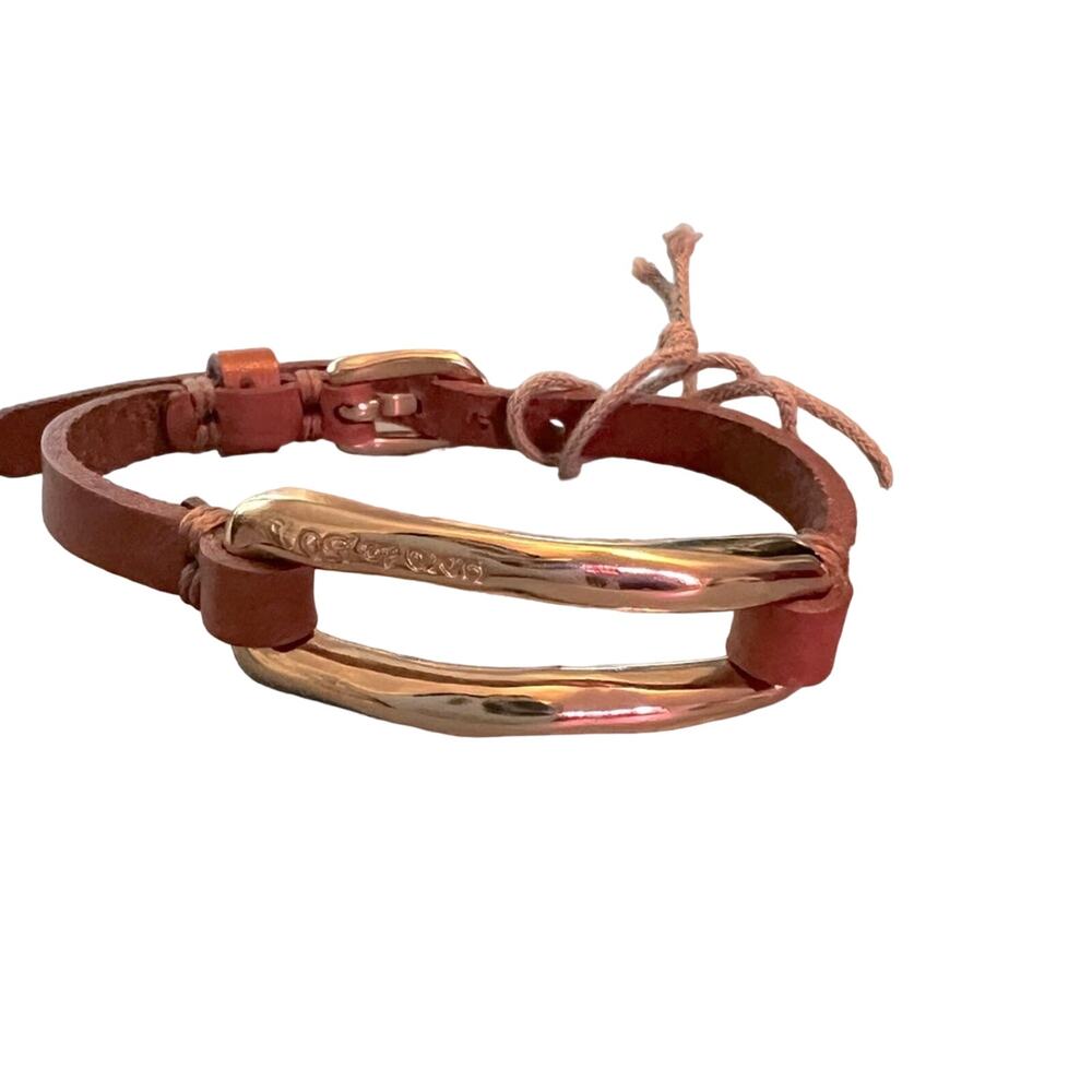 Uno de 50 Brown Leather Bracelet NEW